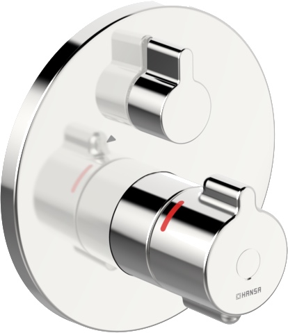Fertigmontageset für Brausebatterie CLINICA 8861 Rosette rund Chrom