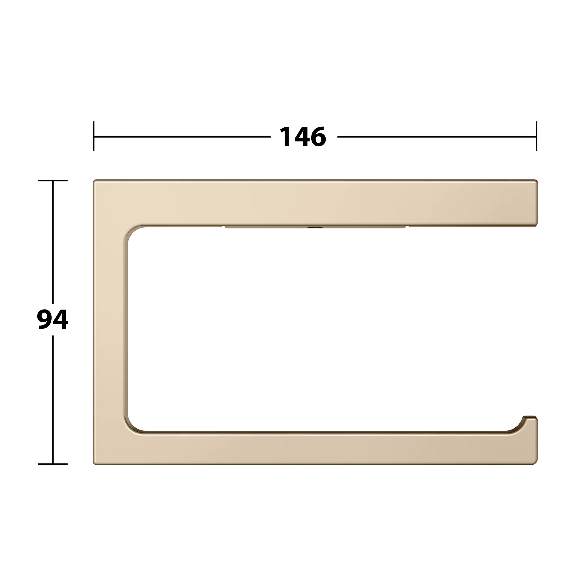 KEUCO EDITION 11 Toilettenpapierhalter offene Form Bronze gebürstet