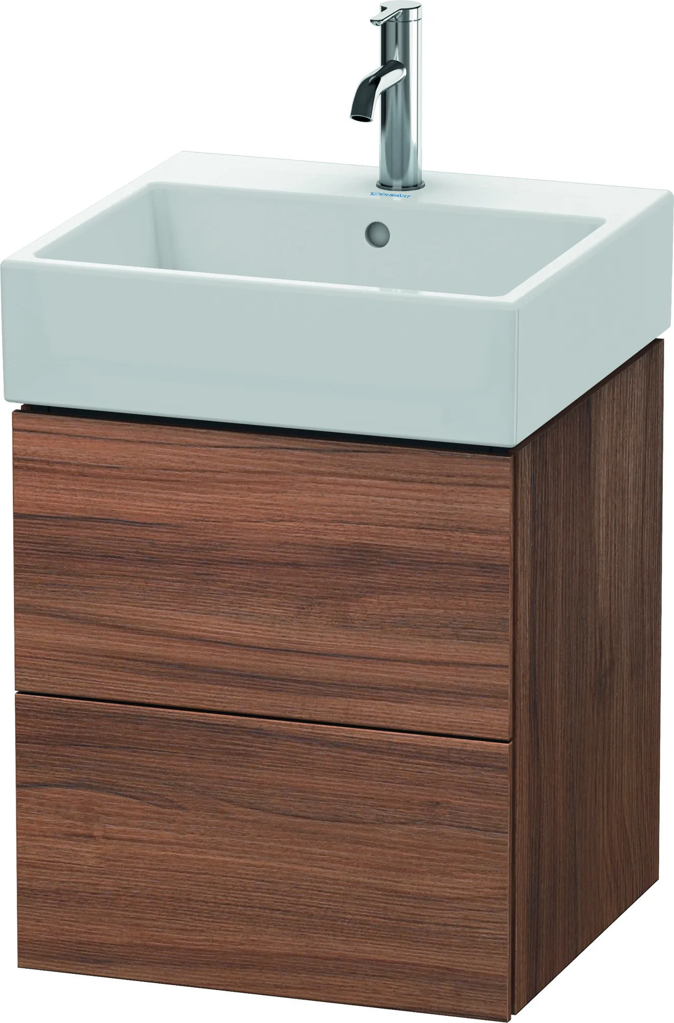 Duravit Waschtischunterschrank wandhängend „L-Cube“ 48,4 × 54,4 × 45,9 cm Nussbaum Natur Duravit Waschtischunterschrank wandhängend „L-Cube“ 48,4 × 54,4 × 45,9 cm Nussbaum Natur