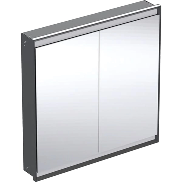 Geberit Spiegelschrank „ONE“ in schwarz matt / Aluminium pulverbeschichtet,