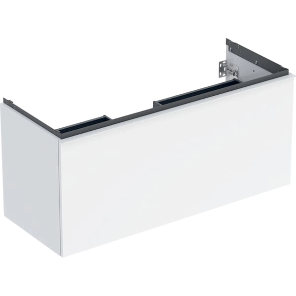 Geberit Acanto Unterschrank für Waschtisch, 1 Schublade, weiß hochglänzend, Breite 120 cm Geberit Acanto Unterschrank für Waschtisch, 1 Schublade, weiß hochglänzend, Breite 120 cm