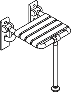 Klappsitz „Serie 801“ in Umbra