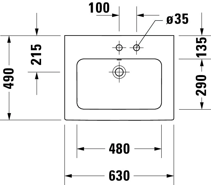 Wandwaschtisch „ME by Starck“, mit Überlauf in Weiß Hochglanz Wandwaschtisch „ME by Starck“, mit Überlauf in Weiß Hochglanz