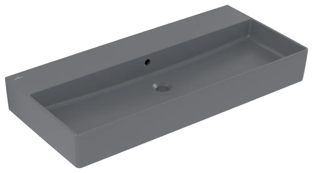 Villeroy & Boch Wandwaschtisch aus TitanCeram „Memento 2.0“ 1000 × 470 × 135 mm, ohne Hahnlochbohrung in Graphite Villeroy & Boch Wandwaschtisch aus TitanCeram „Memento 2.0“ 1000 × 470 × 135 mm, ohne Hahnlochbohrung in Graphite