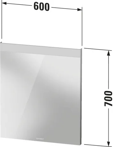 Duravit Spiegel „Licht & Spiegel“ 60 × 70 cm Duravit Spiegel „Licht & Spiegel“ 60 × 70 cm