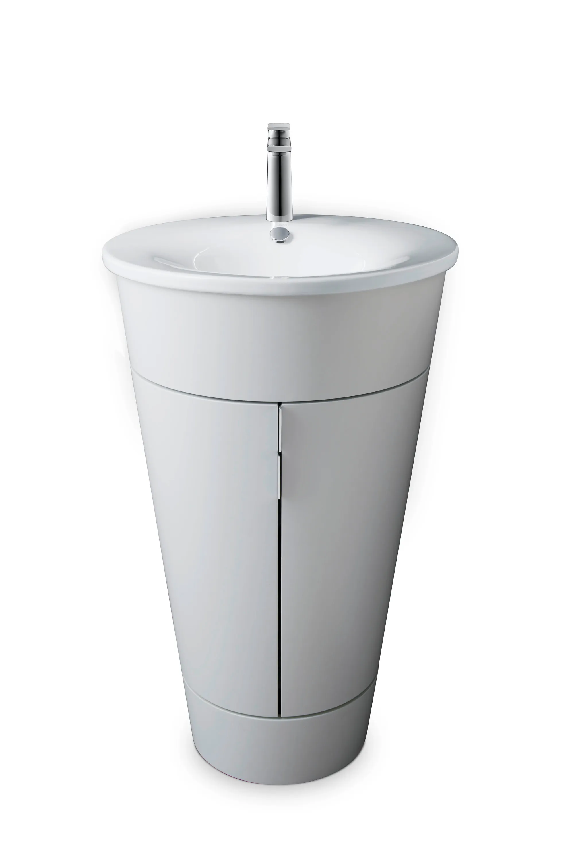 Duravit Waschtischunterschrank bodenstehend „Starck 1“ 56 × 82,5 × 56 cm in Weiß Seidenmatt