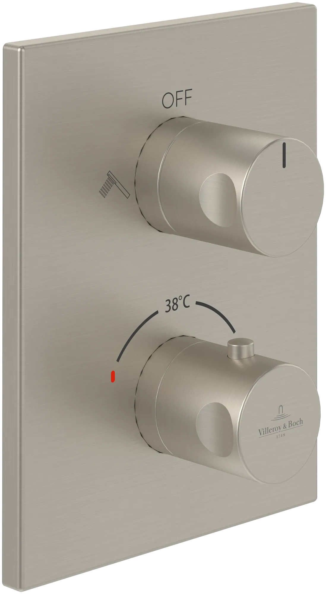 Zweihand-Unterputz-Armatur TVD00065300061 5,8 cm in Brushed Nickel Matt Zweihand-Unterputz-Armatur TVD00065300061 5,8 cm in Brushed Nickel Matt