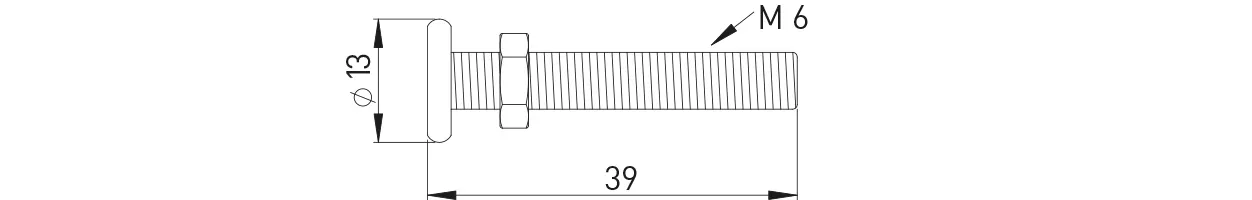 Einstellschraube MS roh mit Mutter passend zu Excenterstopfen MS vc 100092