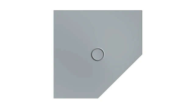 Bette fünfeck Duschwanne „BetteFloor Caro“ 90 × 90 cm in Quartz