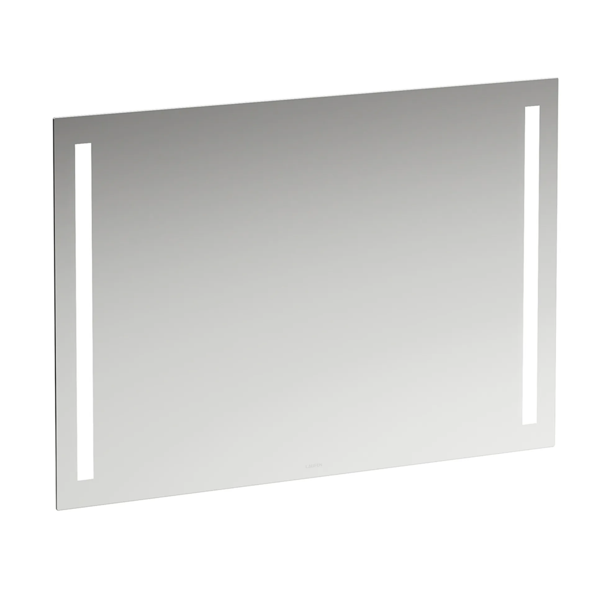 Laufen Spiegel LANI 1000x28x700 mit 2 vertikal integrierten LED-Lichtelementen, Wandhänge, 1200 mm Länge, 30 mm Breite, 700 mm Höhe