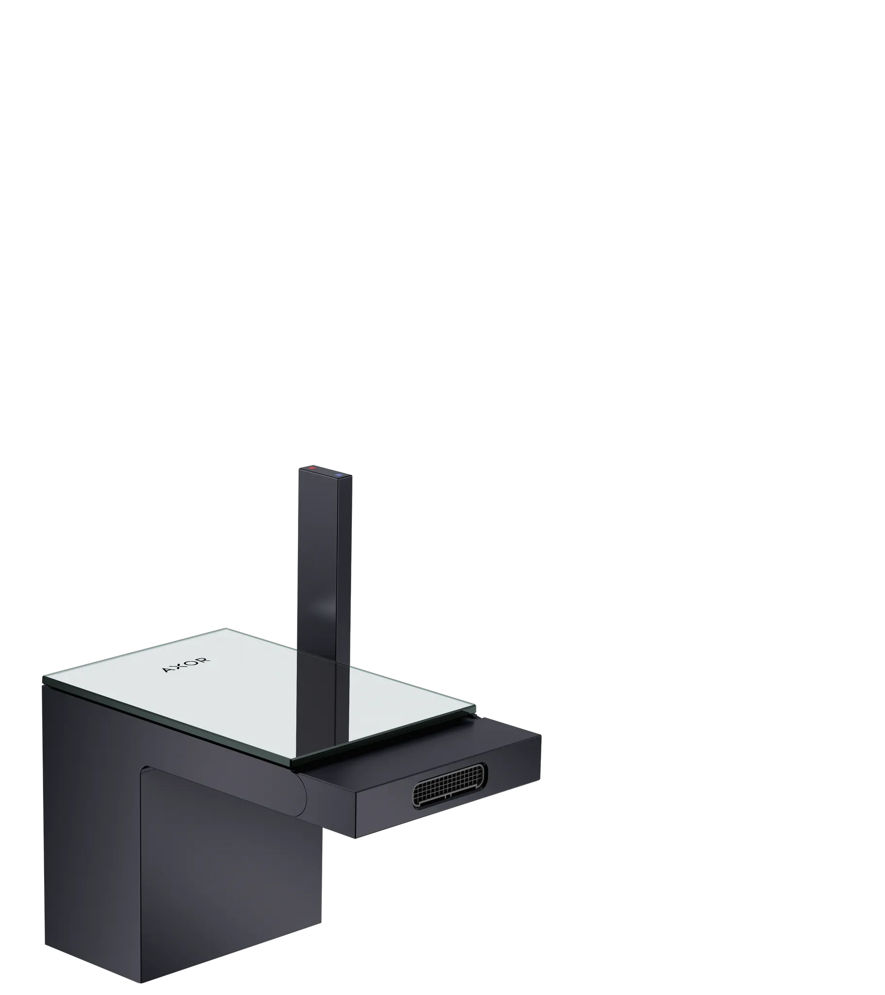 Hansgrohe AXOR MyEdition Mischer mit Platte 117 Glas, Spiegel Hansgrohe AXOR MyEdition Mischer mit Platte 117 Glas, Spiegel