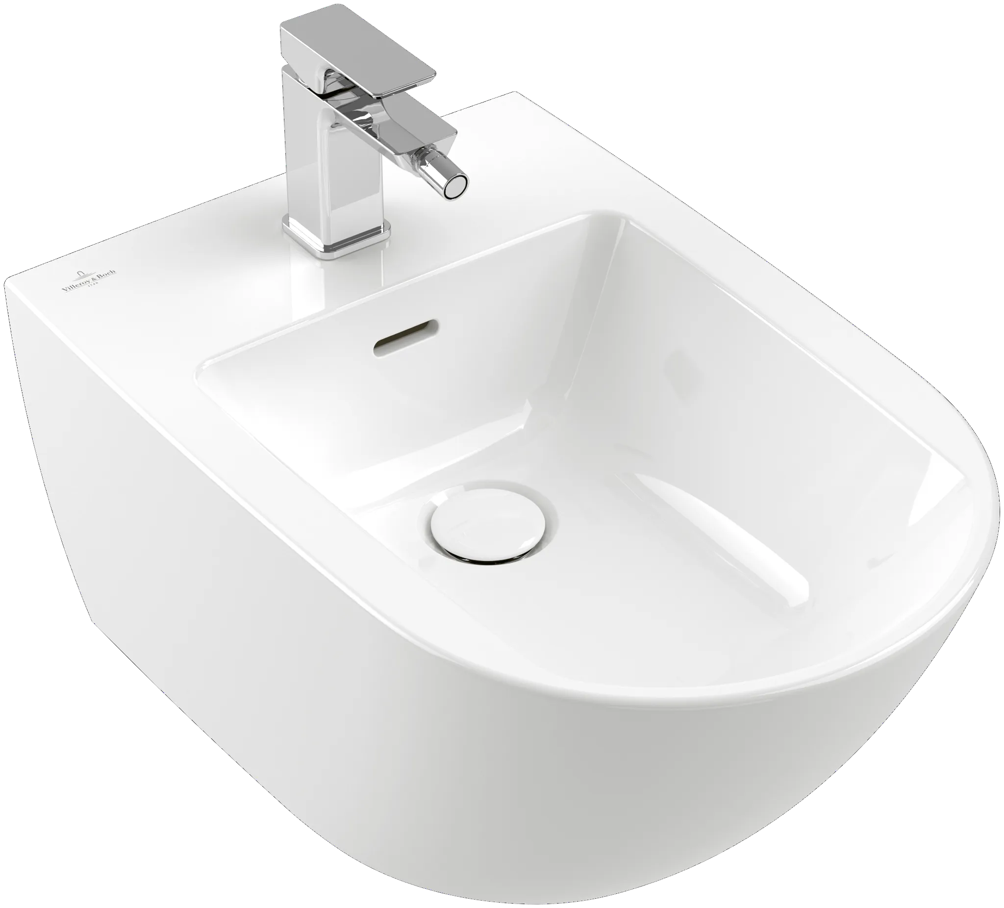 Villeroy & Boch Bidet „Antao“, Befestigung verdeckt 375 × 560 × 270 mm in Pure Black Villeroy & Boch Bidet „Antao“, Befestigung verdeckt 375 × 560 × 270 mm in Pure Black