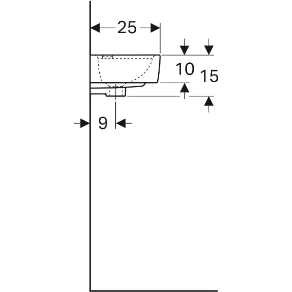 Handwaschtisch „Renova Plan“ in weiß alpin