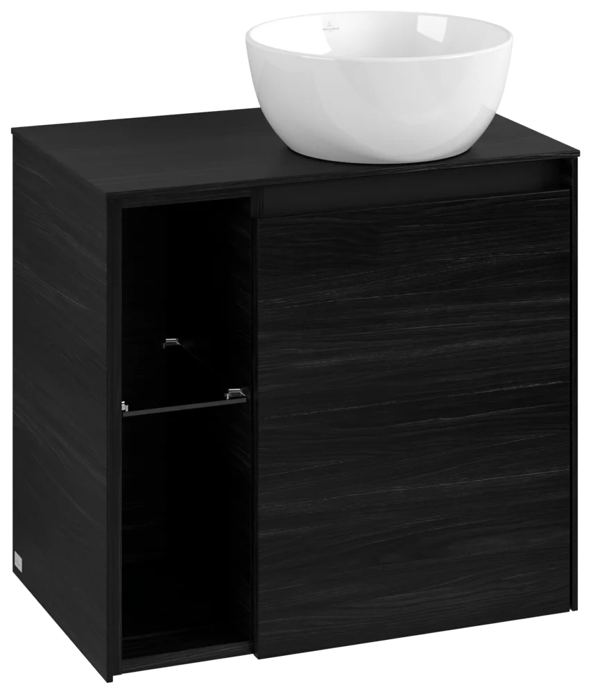 Villeroy & Boch Collaro Waschbeckenunterschrank C151B0, 600x548x380 mm, mit Beleuchtung, 1 Tür, Anschlag rechts