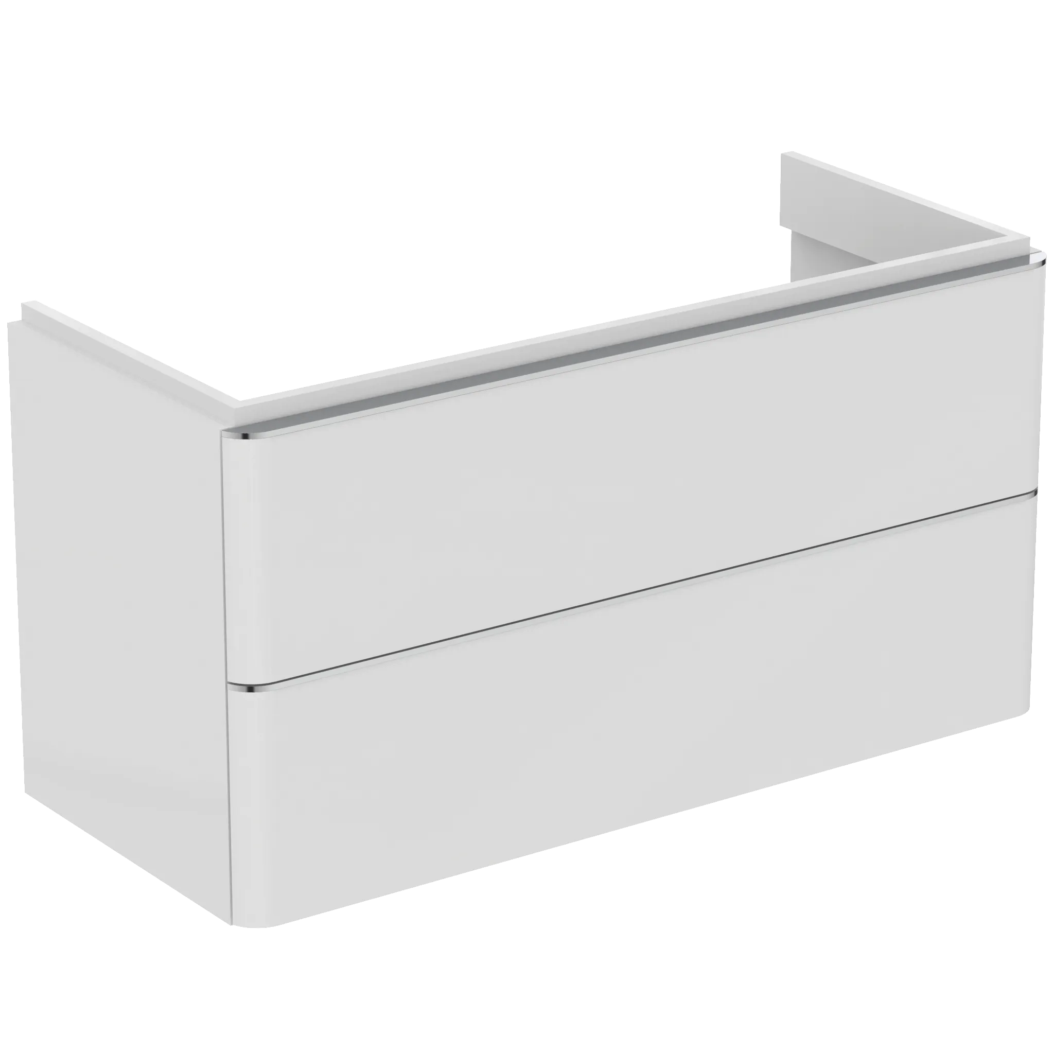 Ideal Standard Adapto Auszugsfront, oben, weiß lackiert, Hochglanz, für Waschtischunterschrank 970 mm Höhe