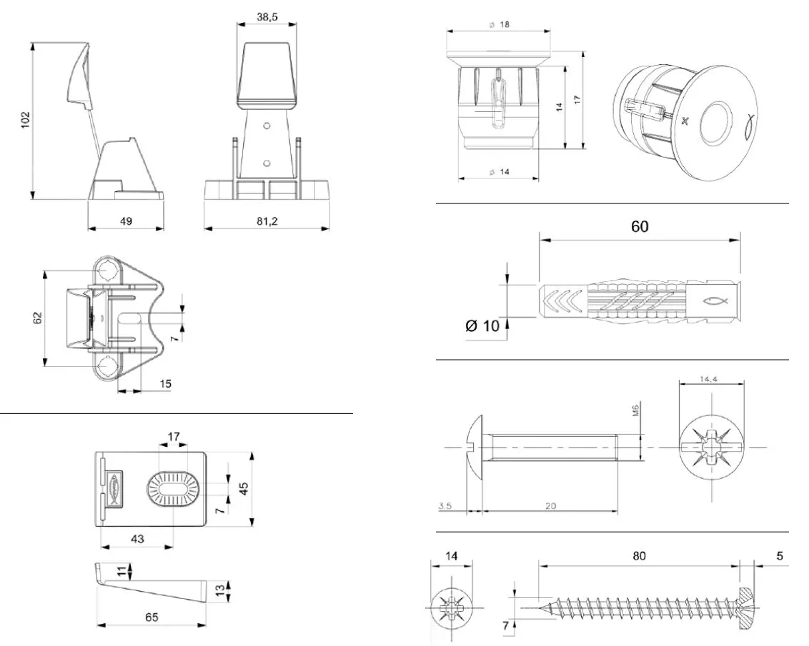 VitrA Ersatzteil V-Fit 2.0 Fischer WC-Befestigung 316560 VitrA Ersatzteil V-Fit 2.0 Fischer WC-Befestigung 316560