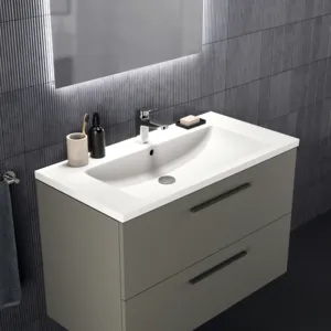 Ideal Standard Waschtischunterschrank „i.lifeB“ 100 × 63 × 50,5 cm Quarzgrau matt