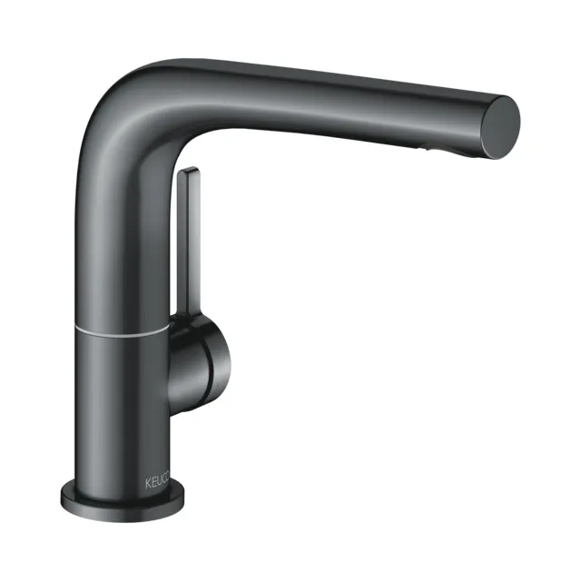 Edition 400 51505130100 Einhebel-Waschtischmischer 150 ohne Zugstangen-Ablaufgarnitur schwenkbar Schwarzchrom gebürstet Edition 400 51505130100 Einhebel-Waschtischmischer 150 ohne Zugstangen-Ablaufgarnitur schwenkbar Schwarzchrom gebürstet