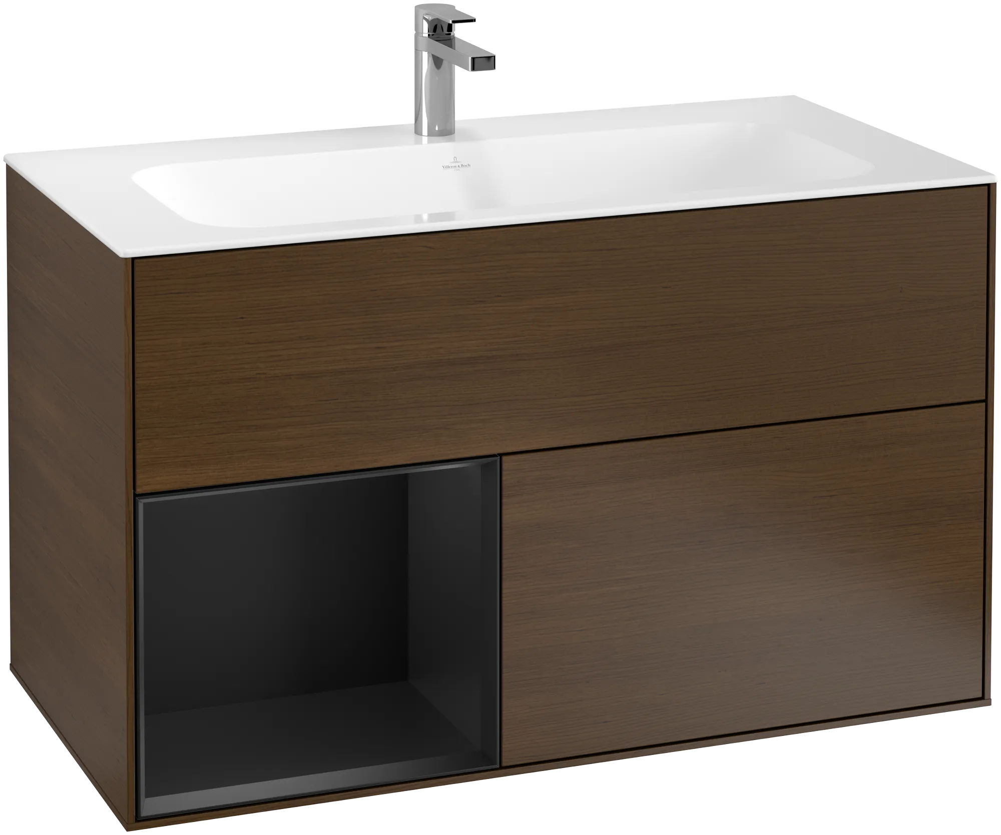 Villeroy & Boch Finion Waschbeckenunterschrank F03, 996x591x498mm, Eckig, Beleuchtet