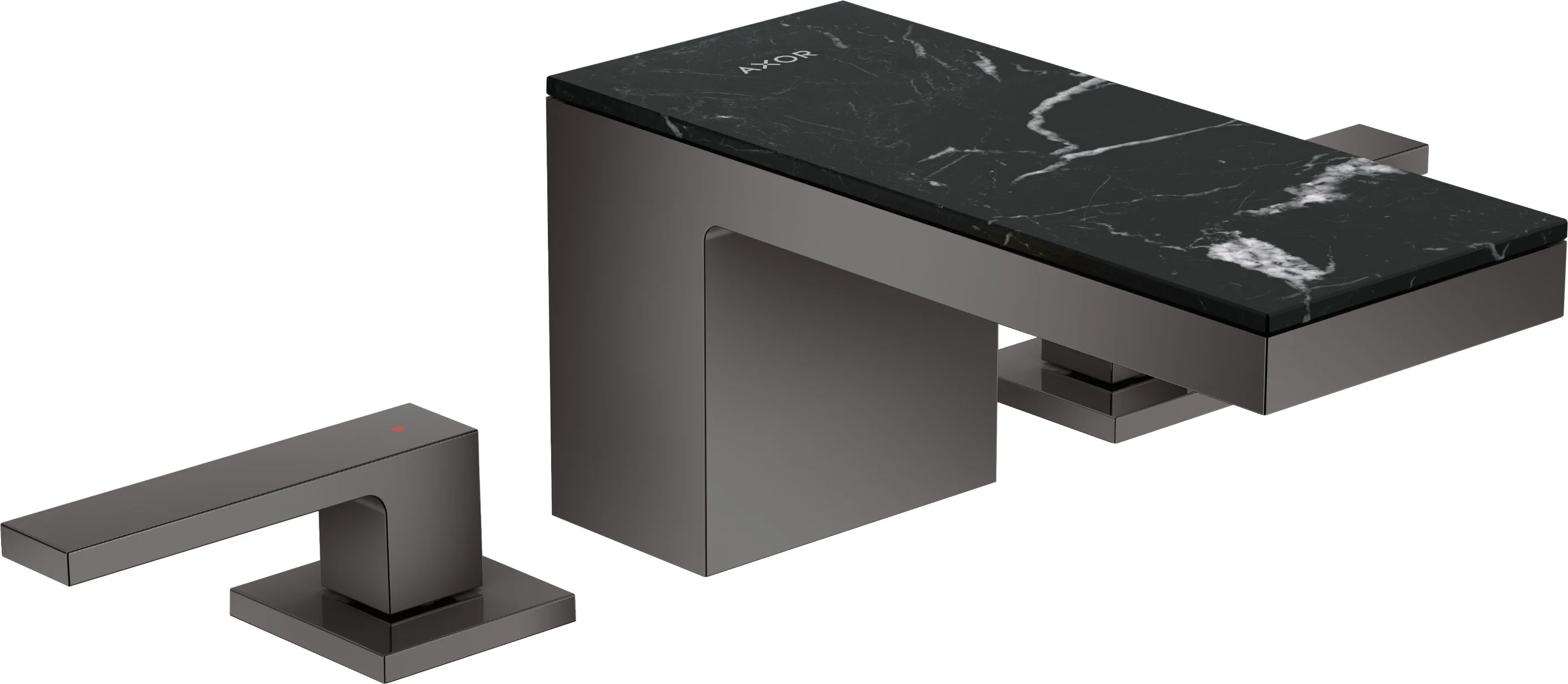 Hansgrohe AXOR MyEdition Platte 200 mm Marmor Nero Marquina abnehmbar