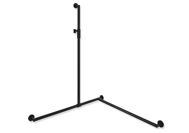 HEWI Haltegriff Ausführung rechts „System 900“ in Schwarz tiefmatt / Schwarz matt, Befestigung verdeckt HEWI Haltegriff Ausführung rechts „System 900“ in Schwarz tiefmatt / Schwarz matt, Befestigung verdeckt