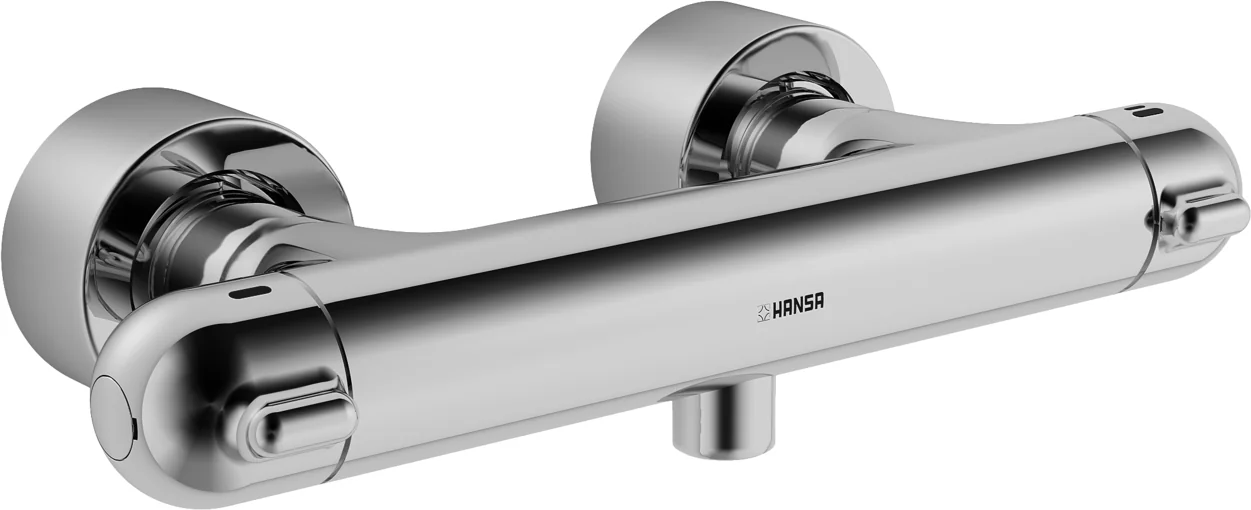 HansaMEDIPRO Duscharmatur Wandmontage Thermostat Chrom DN15 HansaMEDIPRO Duscharmatur Wandmontage Thermostat Chrom DN15