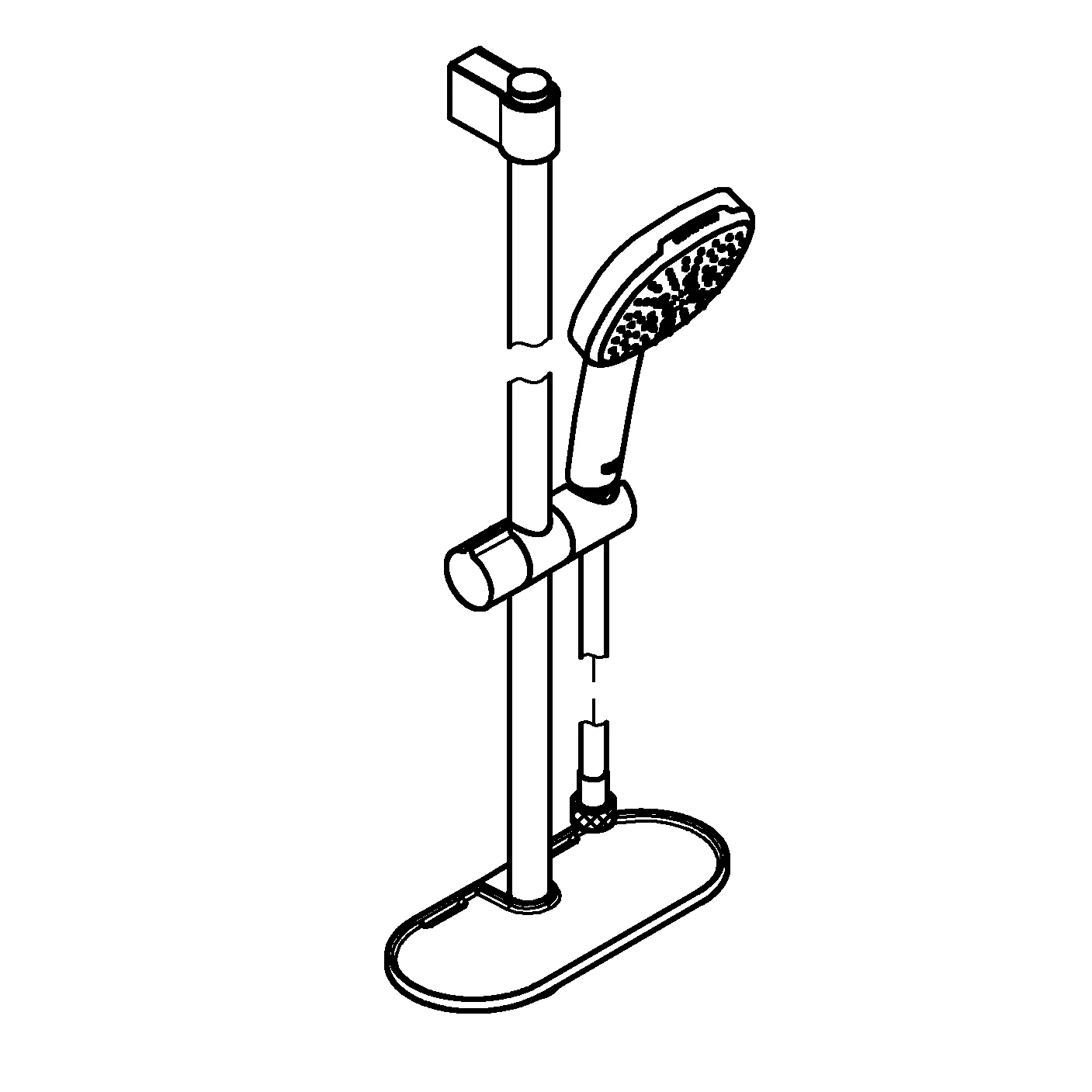 Grohe Tempesta Cube 110 Brausestangenset 3 Strahlarten Grohe Tempesta Cube 110 Brausestangenset 3 Strahlarten