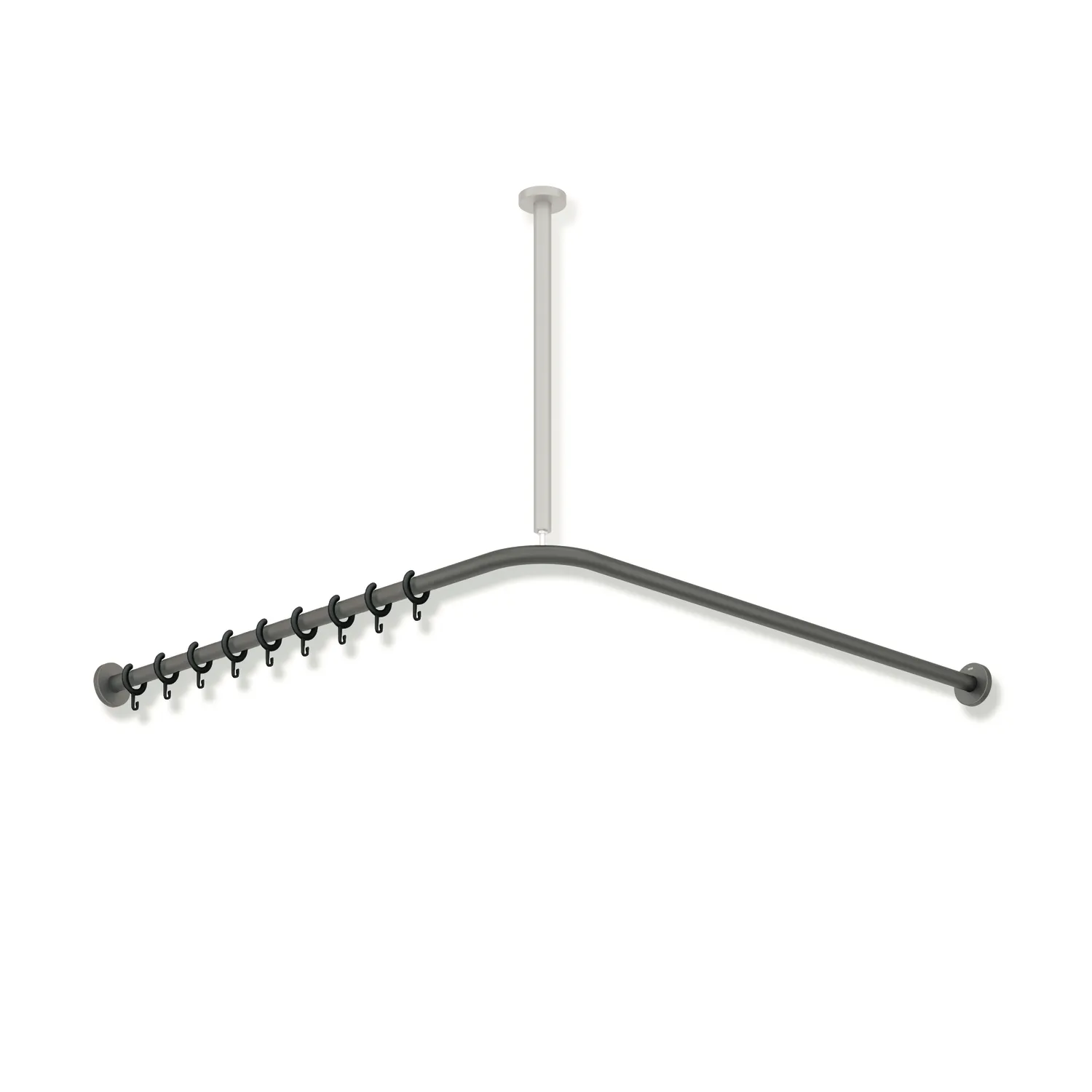 HEWI Duschvorhangstange „System 900“ 152,2 × 152,2 cm HEWI Duschvorhangstange „System 900“ 152,2 × 152,2 cm