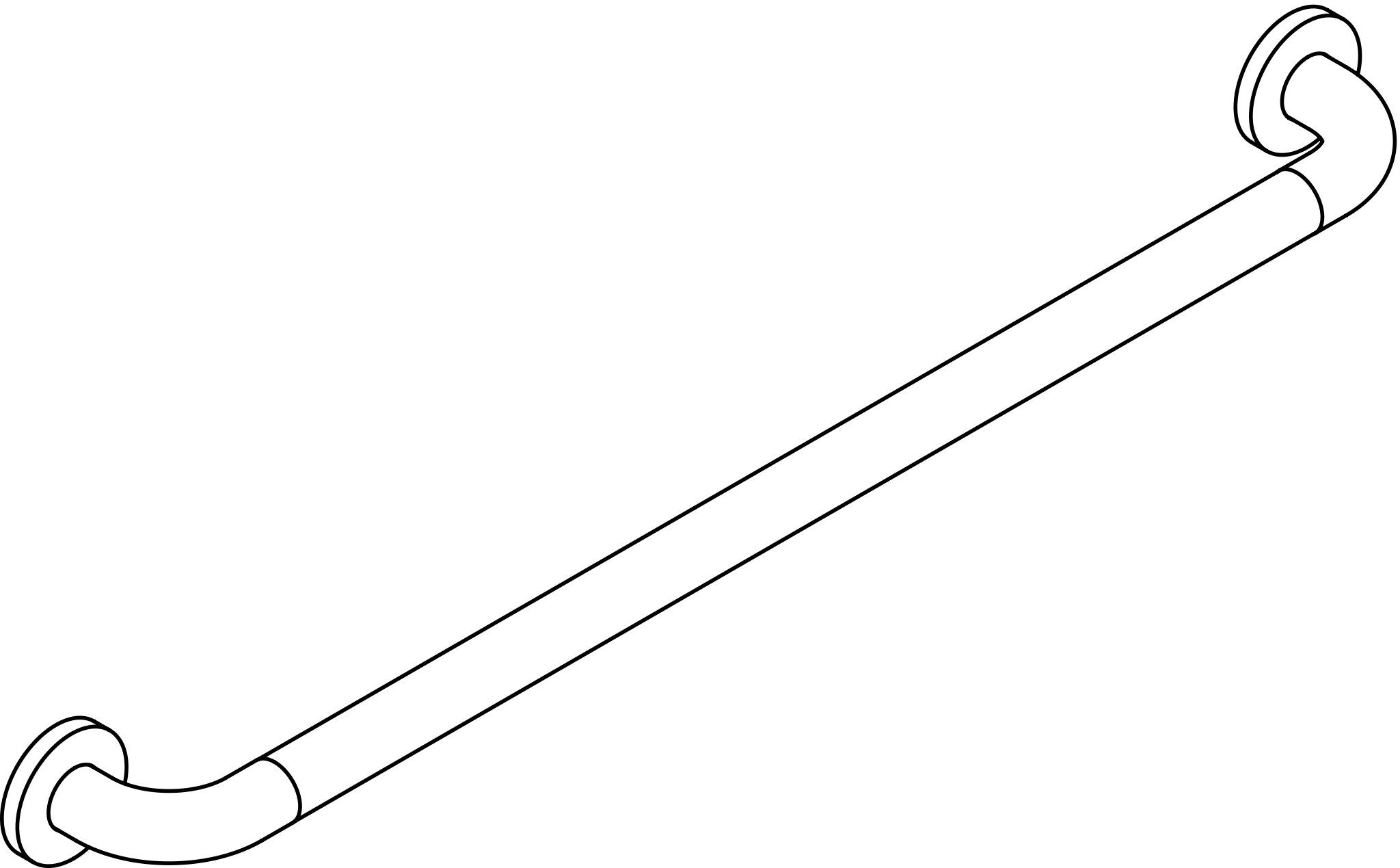 HEWI Haltegriff „Serie 801“ in Apfelgrün