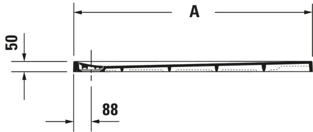 Duravit rechteck Duschwanne „Stonetto“ 90 × 80 cm in Anthrazit Matt