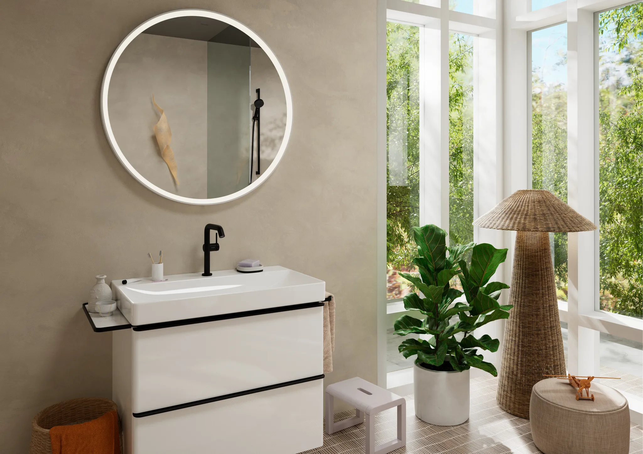 Xelu Q Waschtisch 800/480 mit Hahnloch ohne Überlauf, SmartClean Weiß Xelu Q Waschtisch 800/480 mit Hahnloch ohne Überlauf, SmartClean Weiß