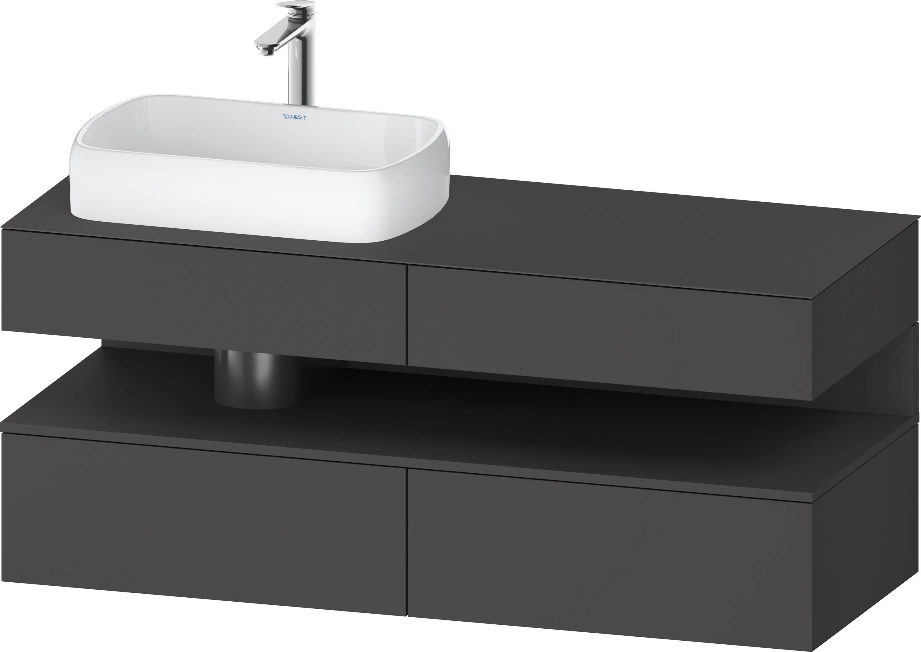 Duravit Waschtischunterschrank wandhängend „Qatego“ 140 × 60 × 55 cm