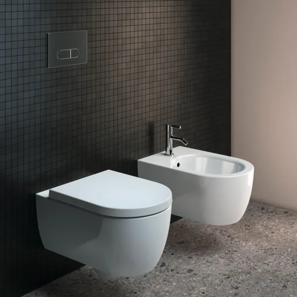 Ideal Standard Bidet „BlendCurve“, Befestigung verdeckt 35,5 × 54 × 25 cm in Weiß