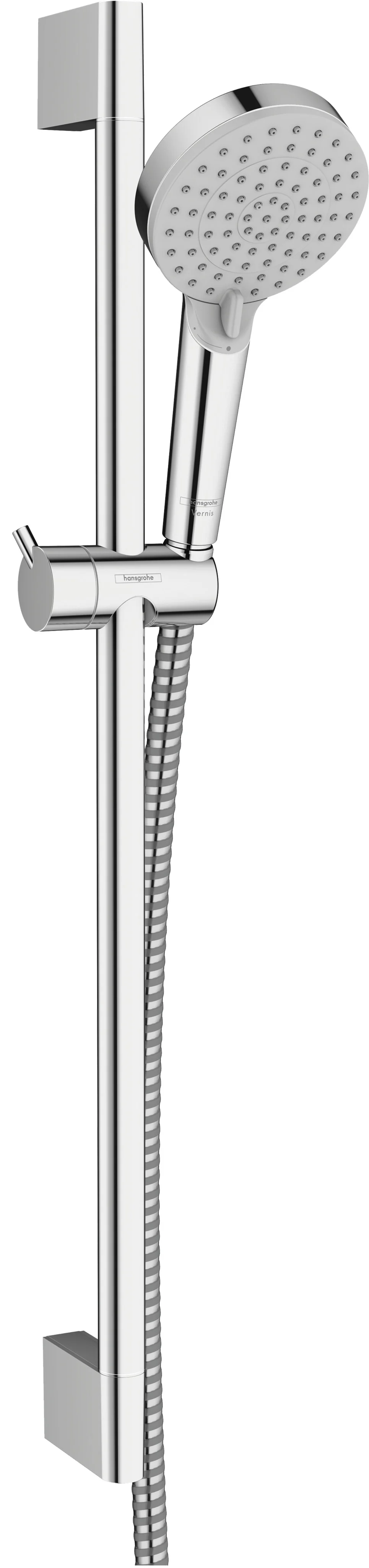 Hansgrohe Vernis Blend Brauseset Vario EcoSmart, Chrom, 100 mm Brausekopfgröße, 669 mm Brausestangenlänge Hansgrohe Vernis Blend Brauseset Vario EcoSmart, Chrom, 100 mm Brausekopfgröße, 669 mm Brausestangenlänge