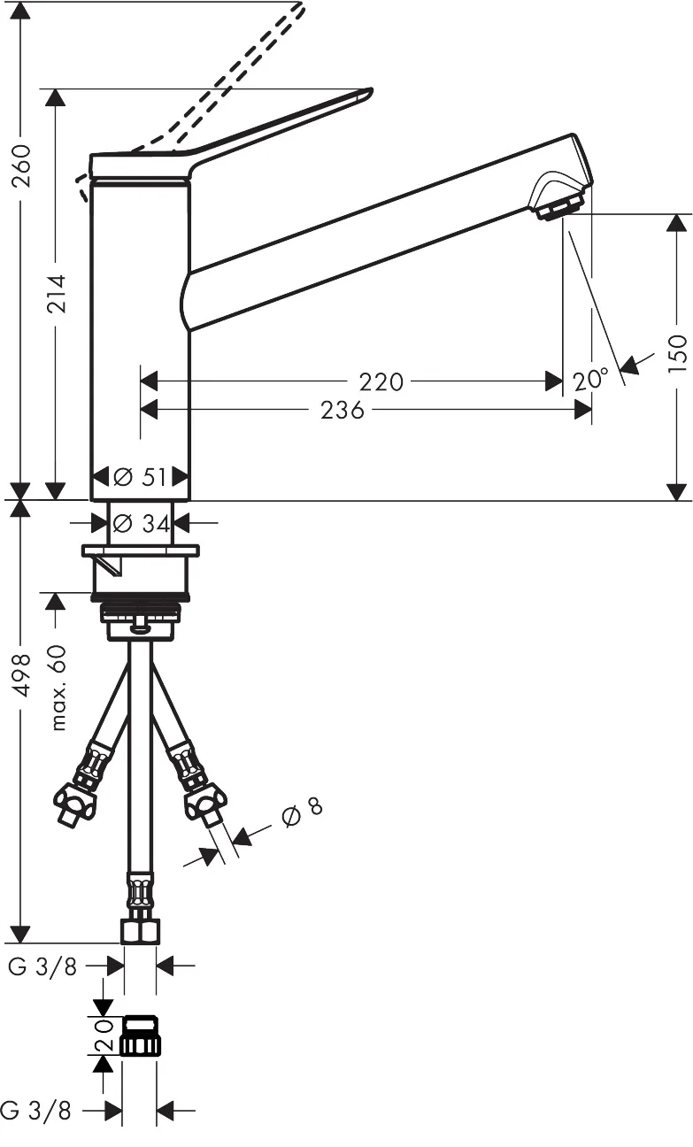 Hansgrohe Zesis M33 Einhebel-Küchenmischer 150, Niederdruck, 1 Jet, Mattschwarz Hansgrohe Zesis M33 Einhebel-Küchenmischer 150, Niederdruck, 1 Jet, Mattschwarz