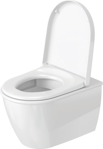 WC-Sitz mit SoftClose Scharniere edelstahl, weiß