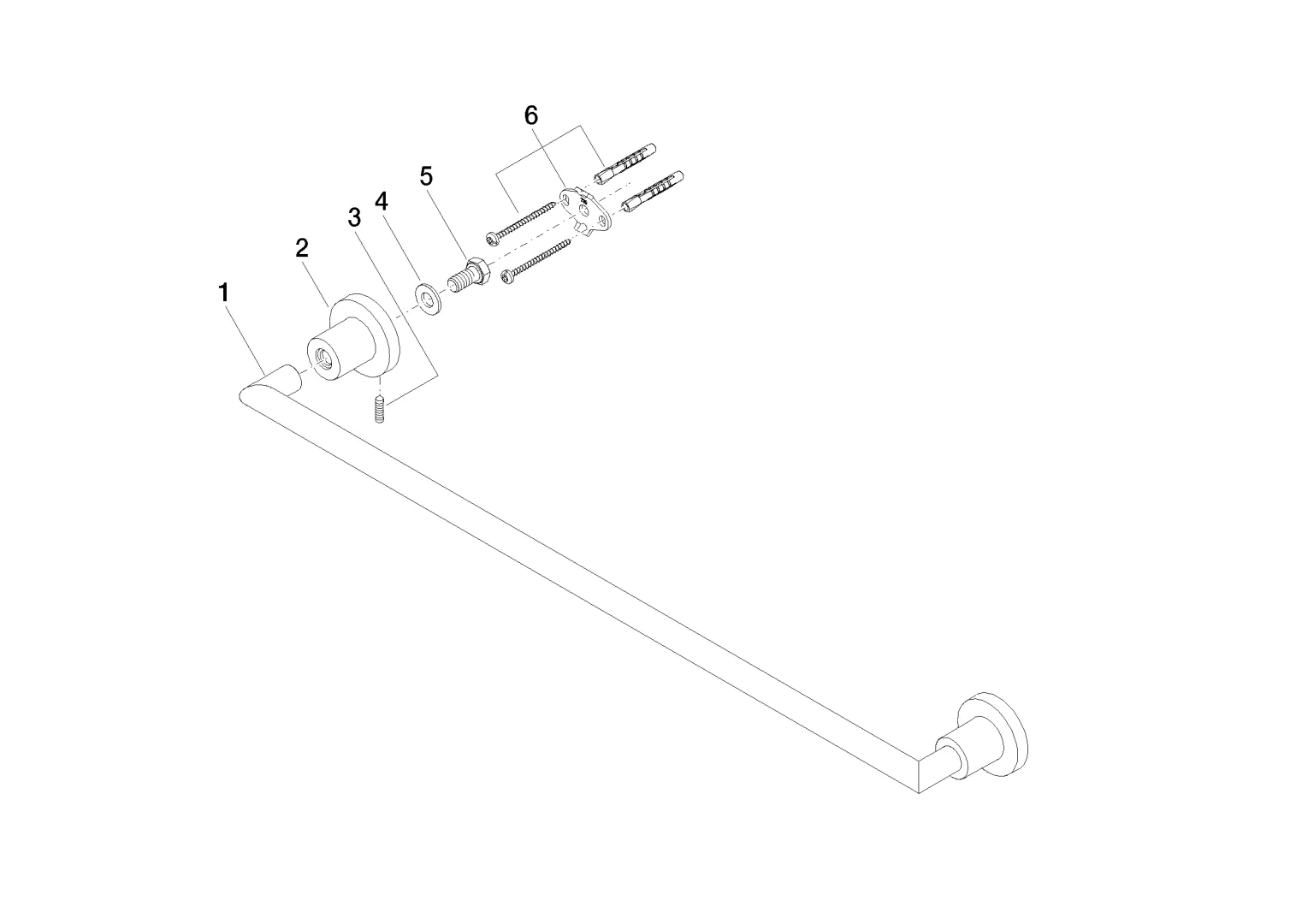 Dornbracht Badetuchhalter TARA Bronze gebürstet, 83060892