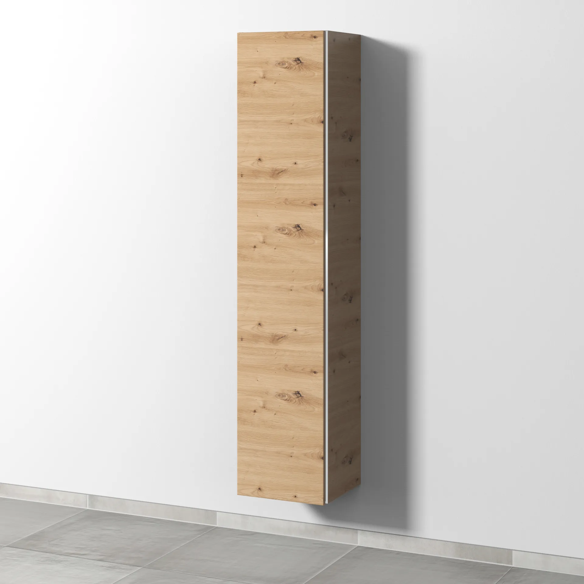 Sanipa Hochschrank „3way“ 350 × 1700 × 345 mm Anschlag links, in Eiche Natural-Touch, Anschlag links