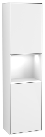 Villeroy & Boch Hochschrank „Finion“ 41,8 × 151,6 cm 2 Türen, Anschlag: rechts, inkl. Beleuchtung in Anschlag rechts