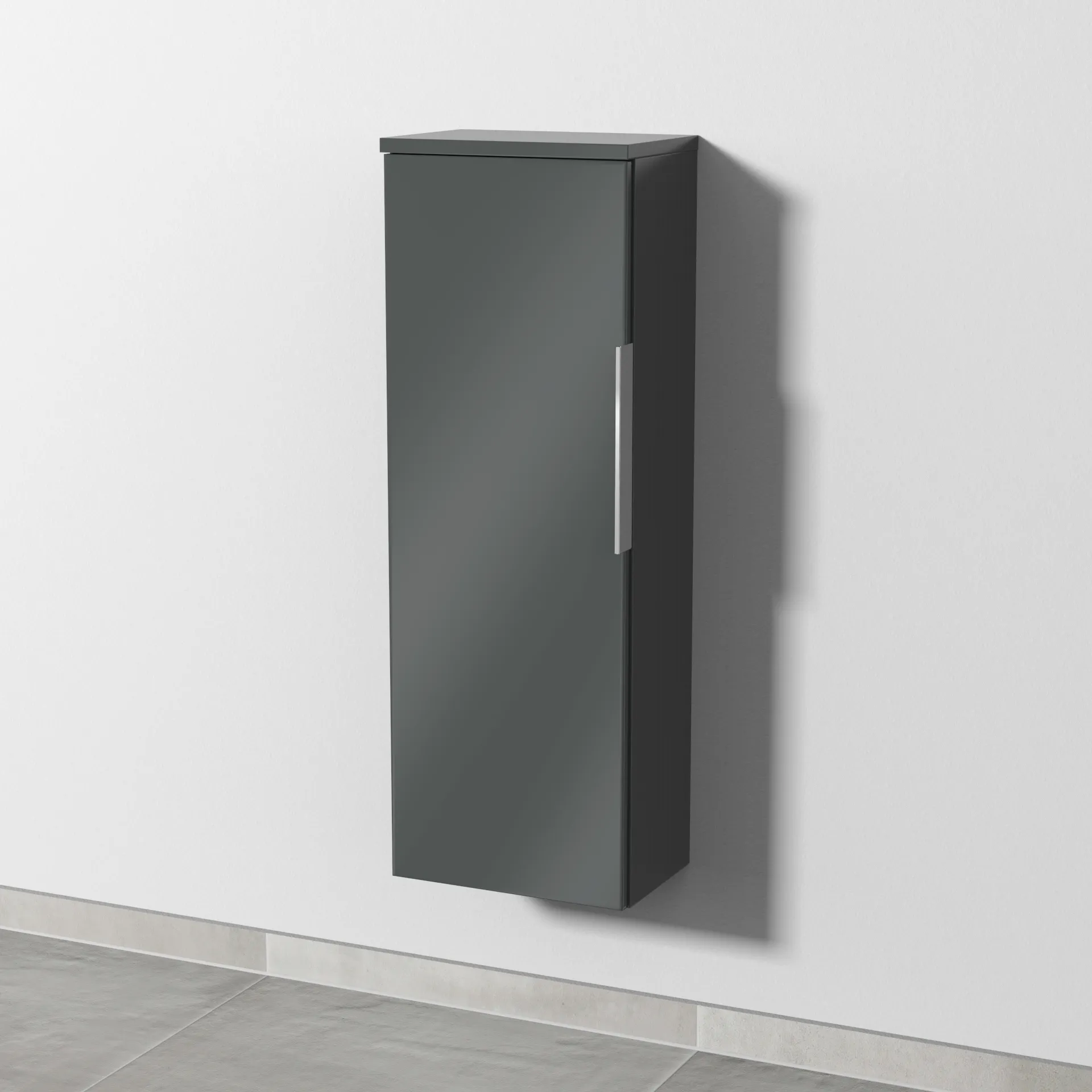 Sanipa Mittelschrank „3way“ 300 × 850 × 199 mm Anschlag links, in Anthrazit (glanz), Anschlag links