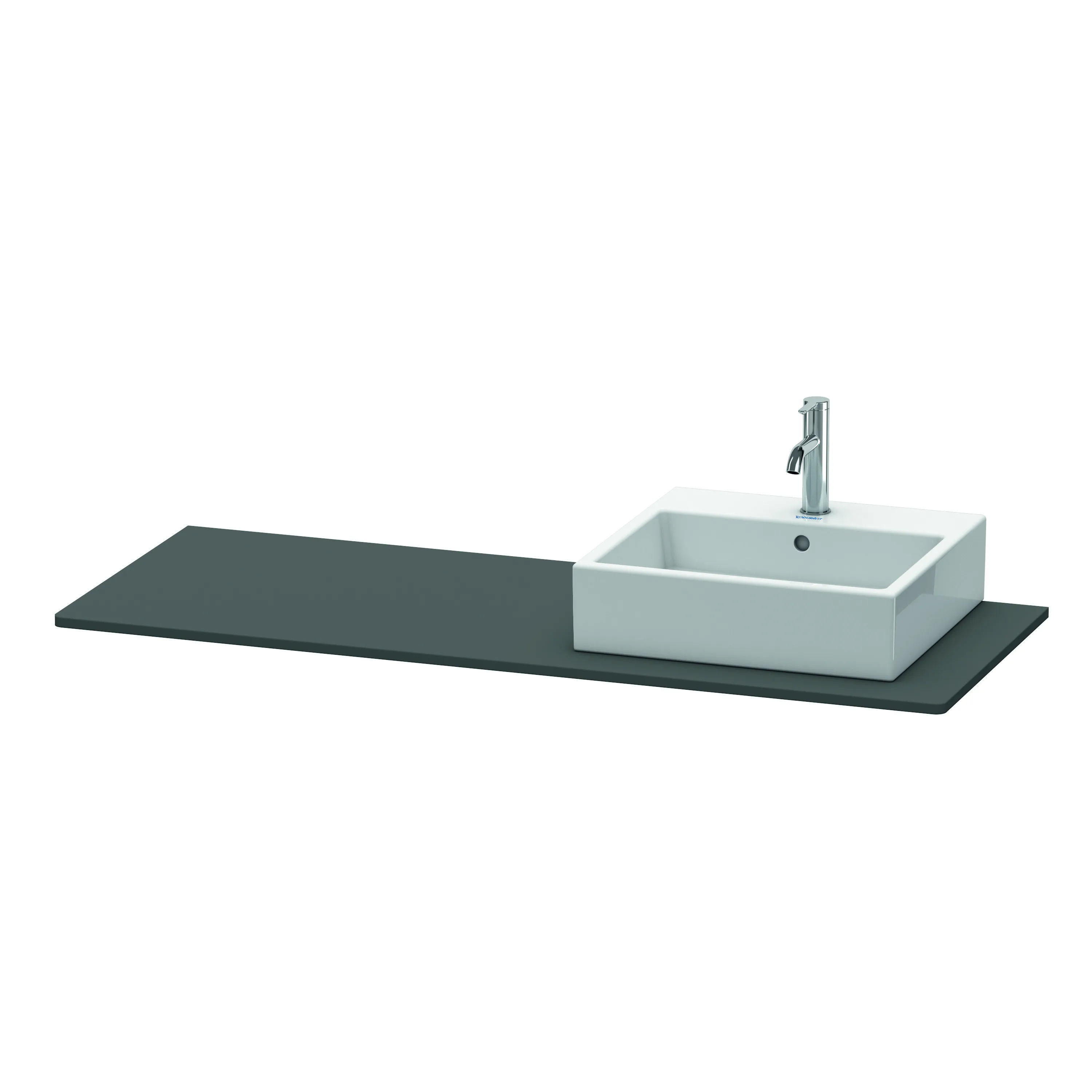 Duravit Konsole „XSquare“ in Graphit Matt