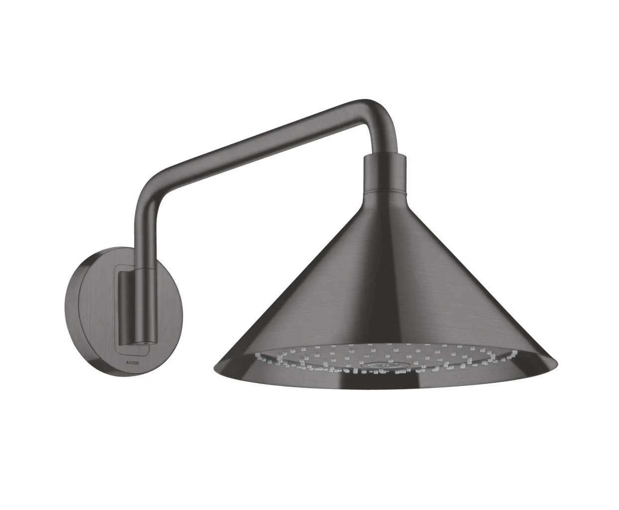 Hansgrohe AXOR Showers/ Front Kopfbrause 240 2jet mit Brausearm, Brushed Black Chrome, 279 mm, 15 l/min, 8 l/min, 3 bar, 400 mm, 150° Hansgrohe AXOR Showers/ Front Kopfbrause 240 2jet mit Brausearm, Brushed Black Chrome, 279 mm, 15 l/min, 8 l/min, 3 bar, 400 mm, 150°