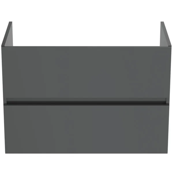 Ideal Standard Waschtischunterschrank „Eurovit+“ 80 × 55 × 44 cm Hochglanz grau lackiert