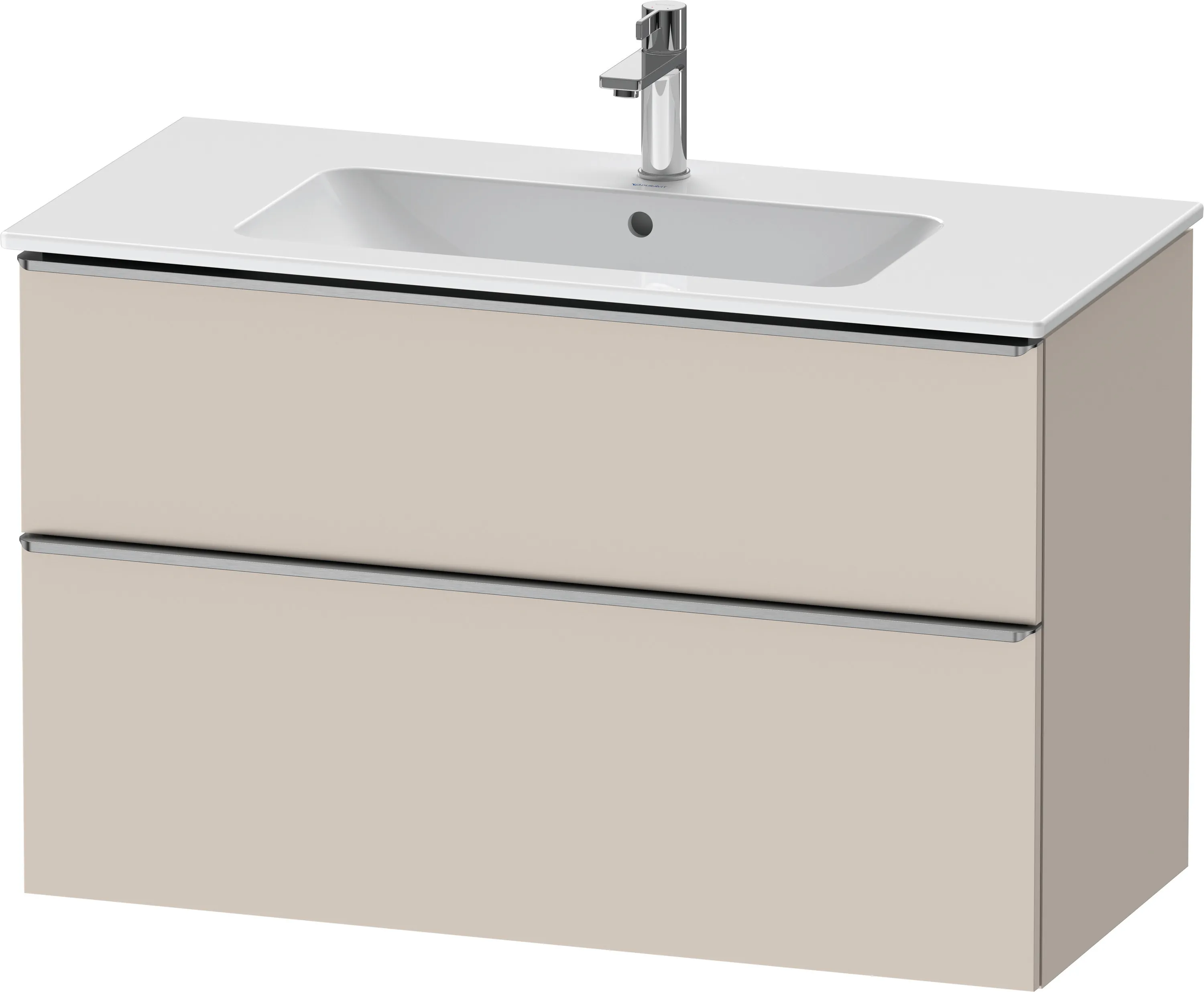Duravit Waschtischunterschrank wandhängend „D-Neo“ 101 × 62,5 × 46,2 cm Taupe Matt
