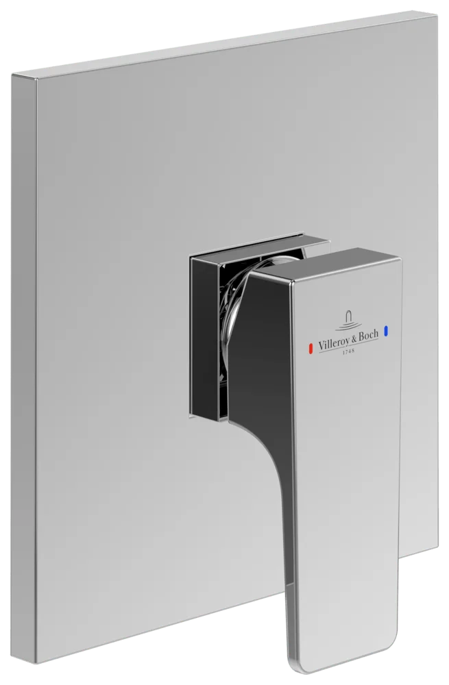 Villeroy & Boch Architectura Square Unterputz-Einhebel-Armatur TVS125002000, Chrom
