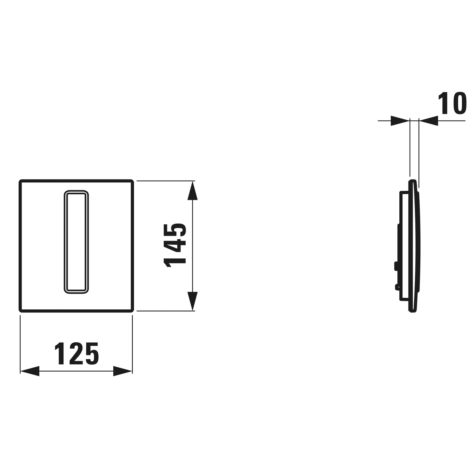 Urinal-Betätigungsplatte E-AU104 INEO, 125x145x10, aus Kunststoff, Fertigmontage-Set mit Infrarot-Steuerung, Netzversion 230/6V, für Kartuschenventiltechnik, Sensorreichweite ca. 0,5 m, weiß. Nicht für Urinale mit Deckel geeignet.