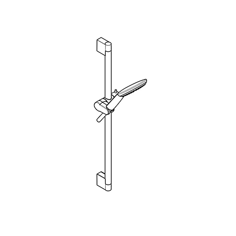 FRESHLINE Brause-Set 1S L=600mm chrom