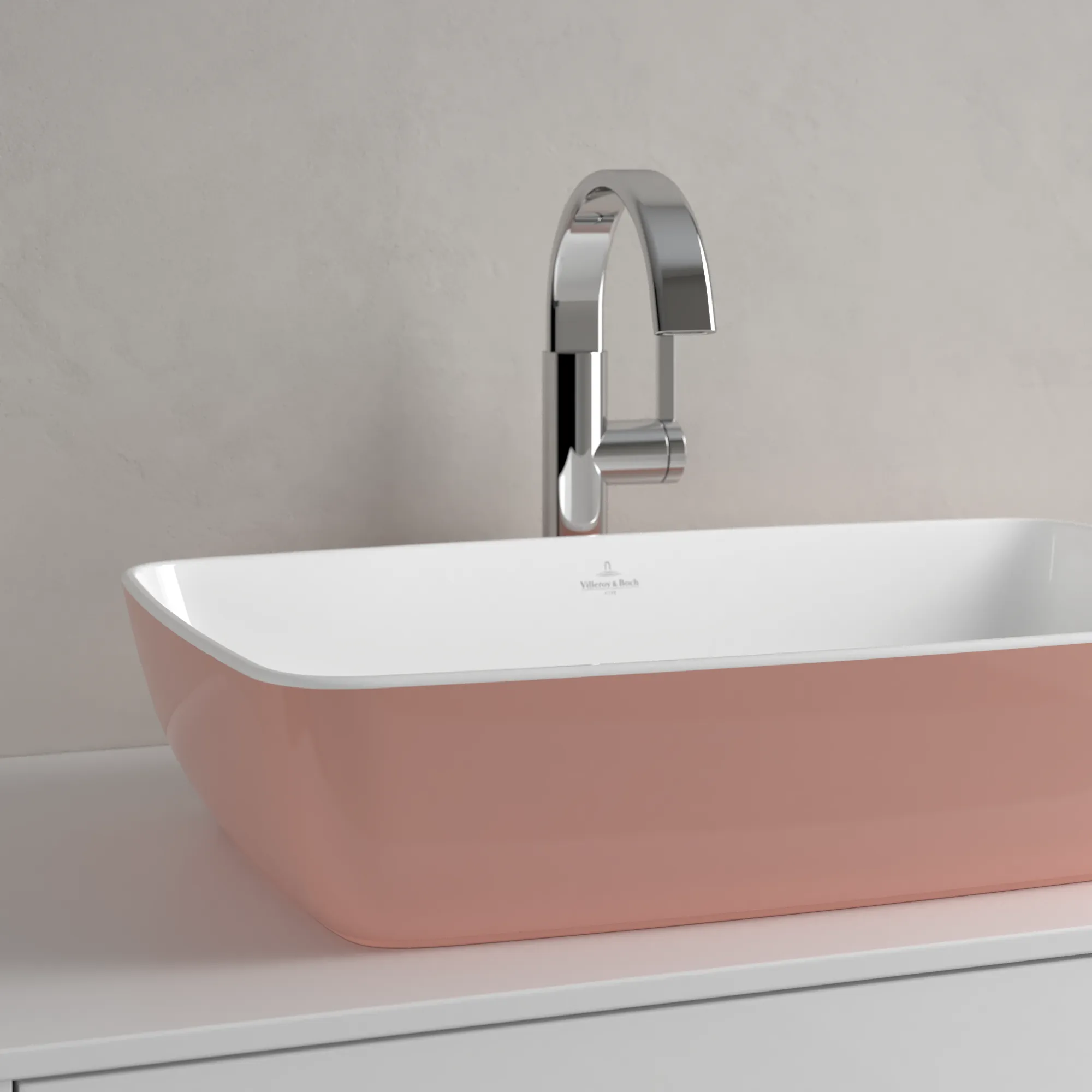 Villeroy & Boch Aufsatzwaschtisch aus TitanCeram „Artis“ 580 × 385 × 130 mm in Powder