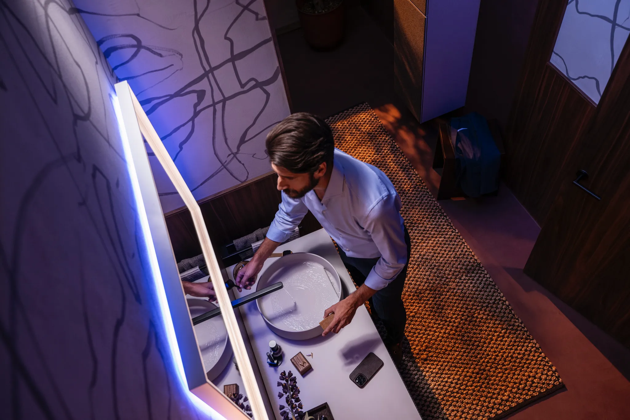 Hansgrohe Xarita E Spiegel mit LED-Beleuchtung, 1000/700/50