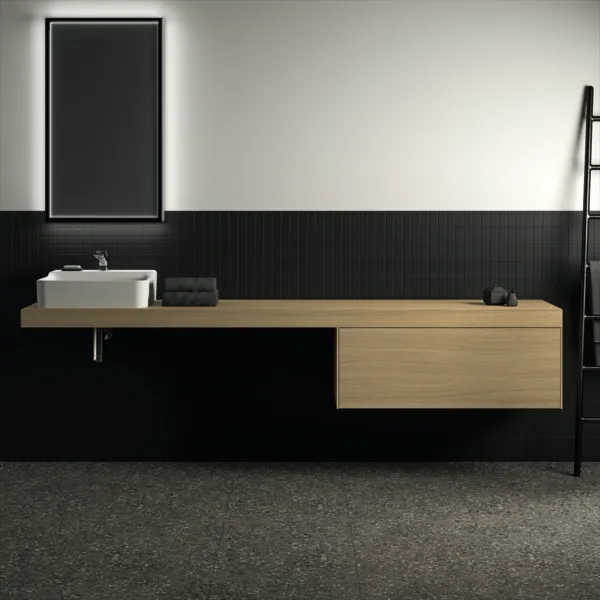 Konsole Conca, 2400x505x80mm, Weiß